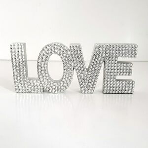 Love Metal Word Shelf Tabletop Decor